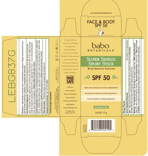 SPF 50 Super Shield Sport Sunscreen 포장