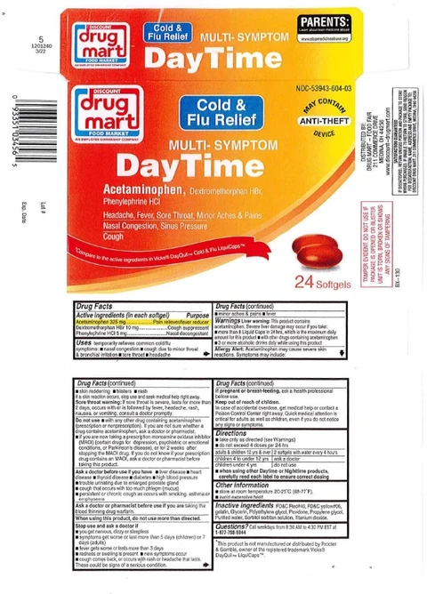 Day Time Multi-Symptom Cold and Flu Relief 포장