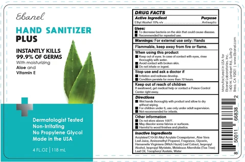 Hand Sanitizer Plus packaging