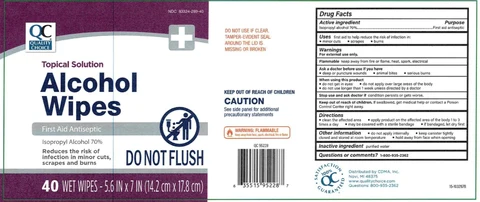 Quality Choice Isopropyl Alcohol Wipes 포장