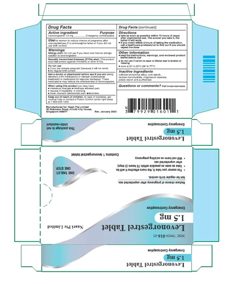 Levonorgestrel packaging