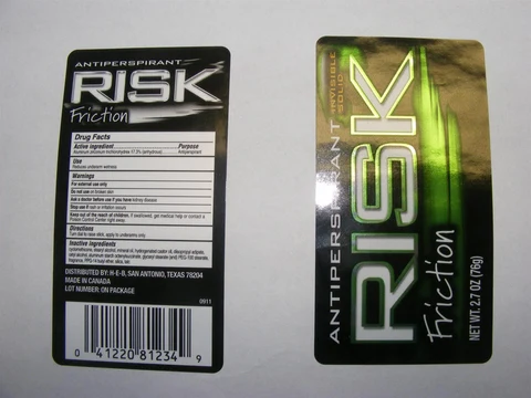 Risk FrictionInvisible Solid Antiperspirant packaging