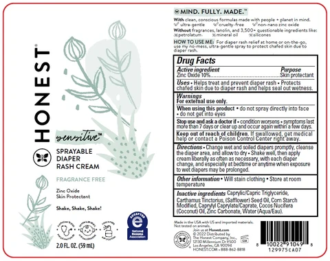 Sprayable Diaper Rash Cream packaging