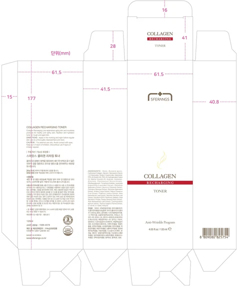 SFERANGS COLLAGEN RECHARGING TONER 포장