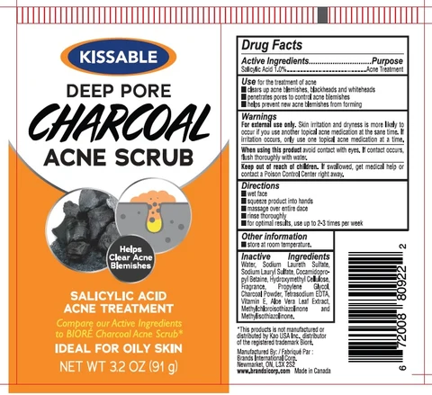 Deep Pore Charcoal Acne scrub 포장