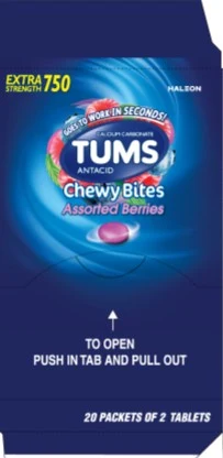 Tums Chewy Bites 포장