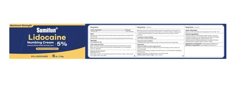 Lidocaine Numbing Cream packaging