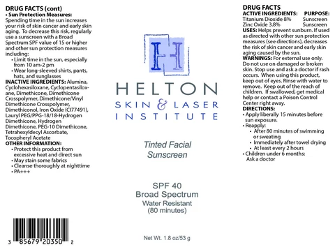 Tinted Facial Sunscreen packaging