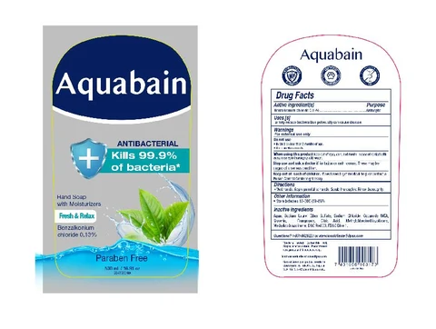 Aquabain Antibacterial Fresh and Relax 포장