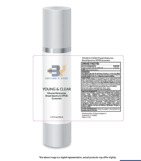 YOUNG and CLEAR - Mineral Moisturizer Broad Spectrum SPF 30 Sunscreen packaging
