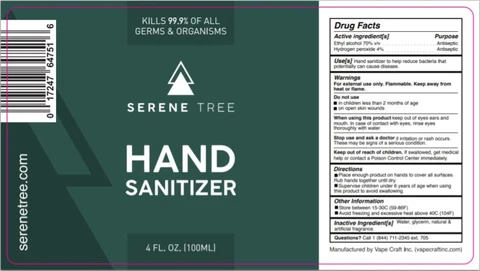 Serene Tree Hand Sanitizer 포장