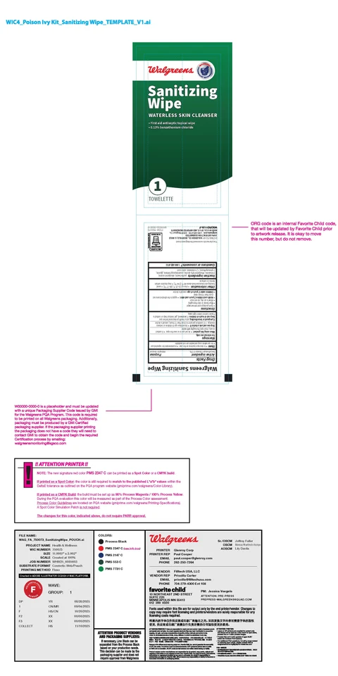 Walgreens Sanitizing Wipes packaging