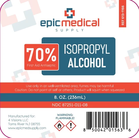 70% Isopropyl Alcohol 포장