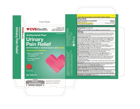 CVS Antibacterial Plus Urinary Pain Relief packaging