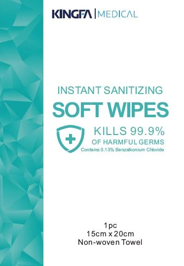 Instant Sanitizing Soft Wipes 포장