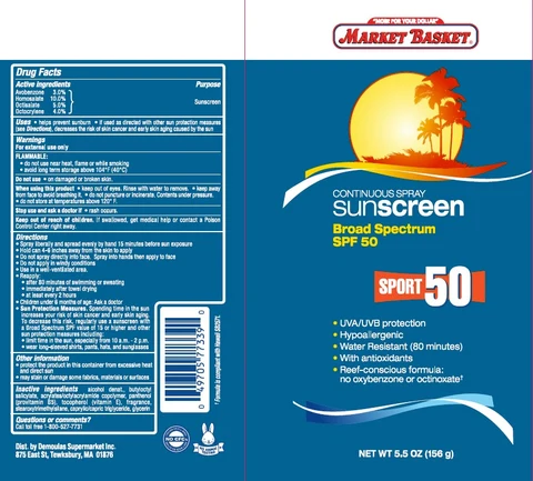 SPF 50 SUNSCREEN 포장