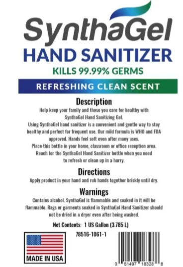 HAND SANITIZER 포장