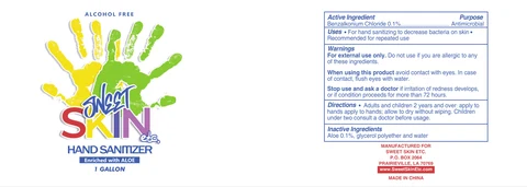 Sweet skin Hand sanitizer 포장