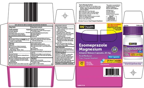 dg health esomeprazole magnesium packaging