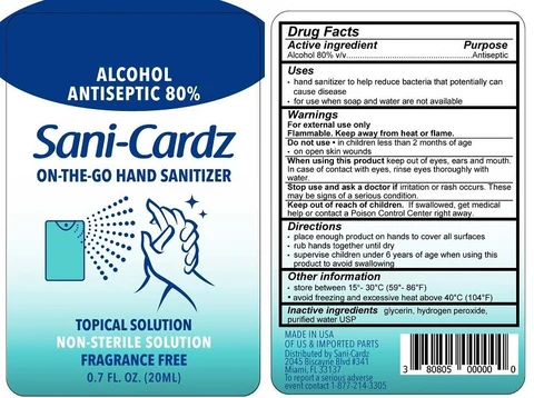 Sani-Cardz 포장