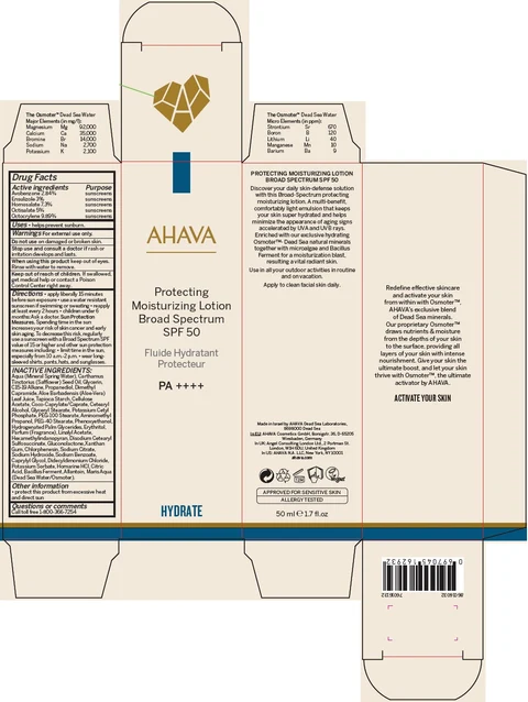 AHAVA Protecting Moisturizing SPF50 포장