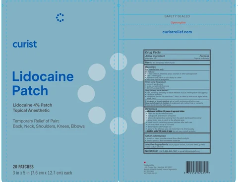 Curist Lidocaine Patch 포장