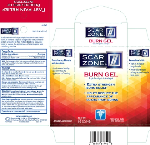 Scar Zone Burn Topical Analgesic and Antiseptic 포장