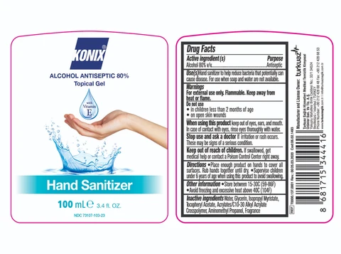 Konix 80 alcohol consumer 100ml