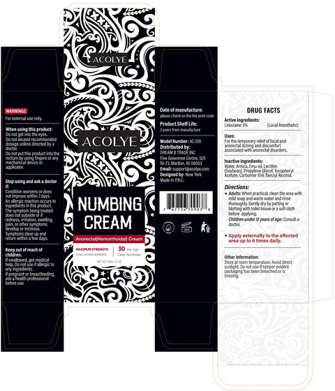 Acolye Numbing Cream Anorectal(Hemorrhoidal) Cream 포장