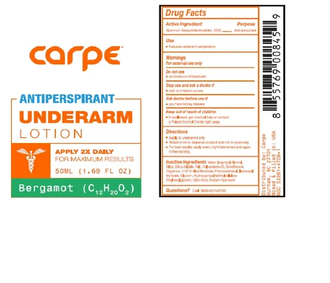 Carpe Antiperspirant Underarm Bergamot Scent 포장