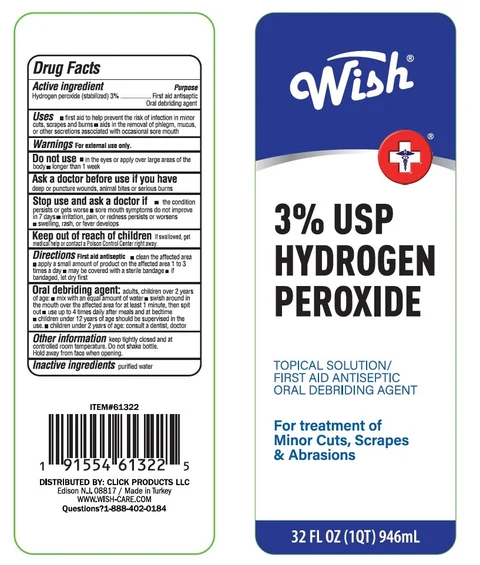 WISH HYDROGEN PEROXIDE 포장