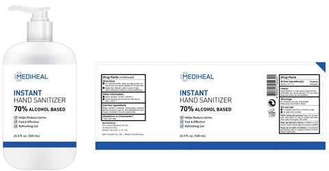 MEDIHEAL INSTANT HAND SANITIZER 포장