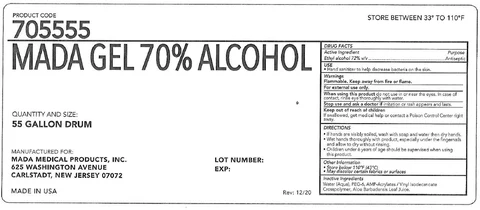 MADA 70% ALCOHOL packaging