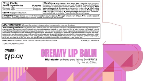 CYZONE CY PLAY CREAMY LIP BALM HIDRATANTE EN BARRA PARA LABIOS 24H FPS 12 CORAL CREAMY / CYZONE CY PLAY CREAMY LIP BALM HIDRATANTE EN BARRA PARA LABIOS 24H FPS 12 FUCHSIA CREAMY / CYZONE CY PLAY CREAMY LIP BALM HIDRATANTE EN BARRA PARA LABIOS 24H FPS 12 PINK CREAMY / CYZONE CY PLAY CREAMY LIP BALM HIDRATANTE EN BARRA PARA LABIOS 24H FPS 12 NUDE CREAMY / CYZONE CY PLAY CREAMY LIP BALM HIDRATANTE EN BARRA PARA LABIOS 24H FPS 12 CHERRY CREAMY / CYZONE CY PLAY CREAMY LIP BALM HIDRATANTE EN BARRA PARA LABIOS 24H FPS 12 BERRY CREAMY 포장