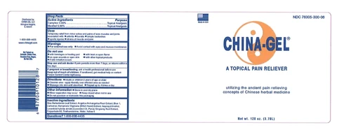 China-GelTopical Pain Reliever packaging