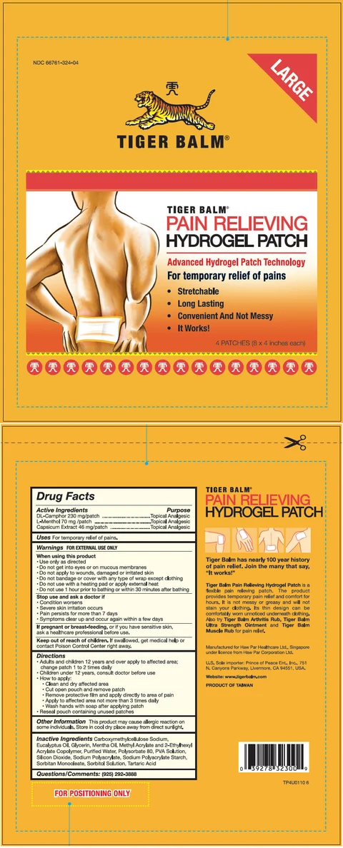 Tiger Balm Pain Relieving Hydrogel Large packaging