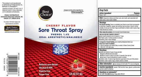 Sore Throat ReliefCherry packaging