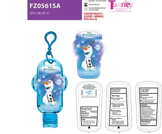 Bubble Gum Scented Hand SanitizerOlaf 2 packaging