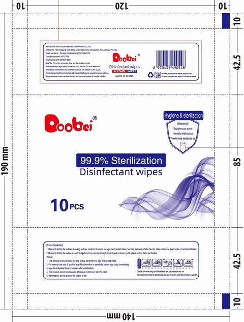 DISINFECTANT WIPES 포장