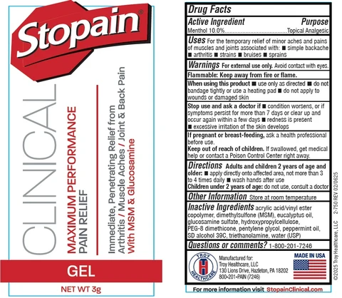 Stopain Clinical packaging