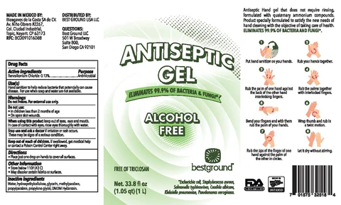 Alcohol-Free Antiseptic Gel packaging
