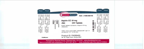 Aspirin EC 포장