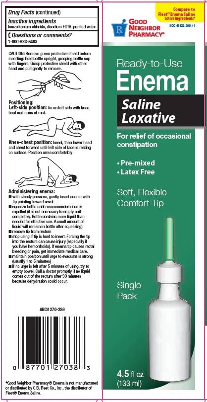 Saline Laxative 포장