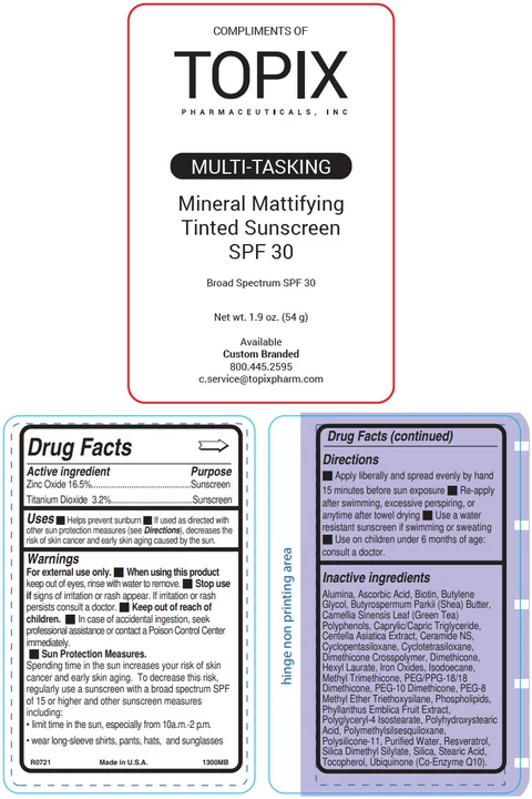 Topix Mineral Mattifying Tinted Sunscreen SPF 30 포장