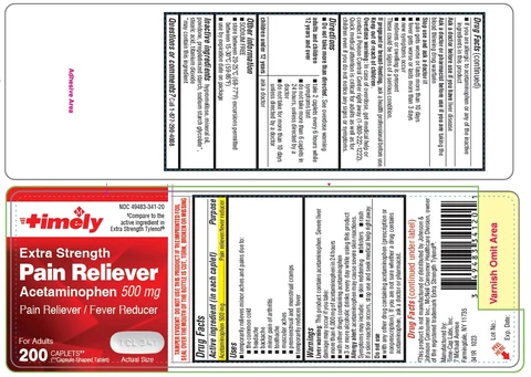 341R- Timely APAP 500mg 200ct label