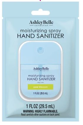 AshleyBelle Moisturizing Hand Sanitizer Pear Blossom 포장