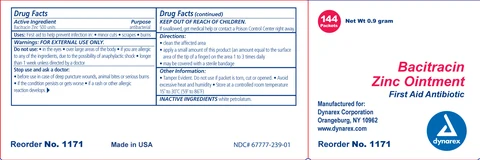 Bacitracin Zinc 포장
