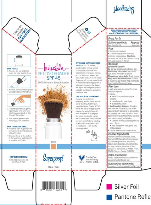 Invincible Setting Powder SPF 45 Deep 포장