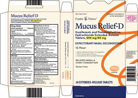 foster and thrive mucus relief d packaging