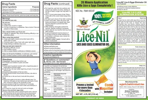 Lice-NilLice and Eggs Killer packaging